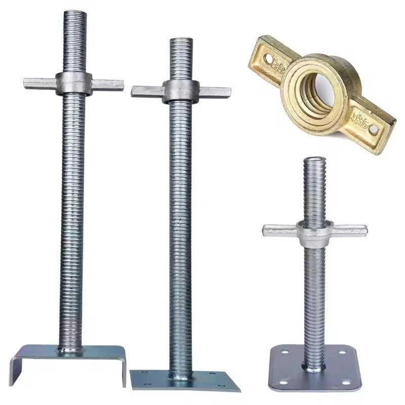 High Stability Anti-Slip Customizable Building Construction Solid Hollow Screw Jack